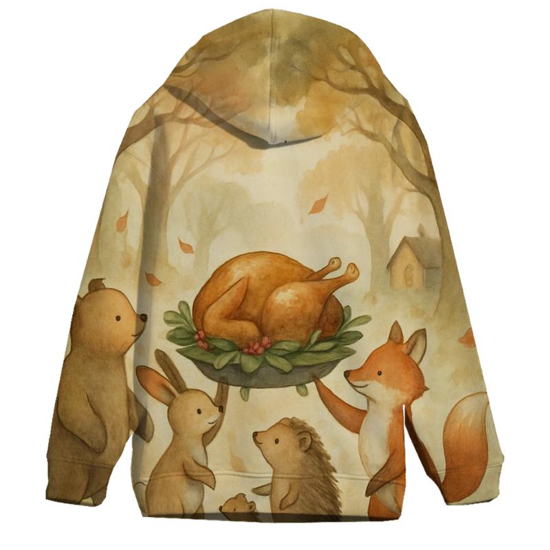 Woodland Feast Parade pullover hoodies
