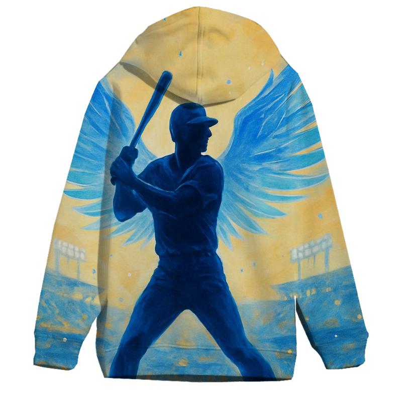 Winged Batter Silhouette designer hoodies