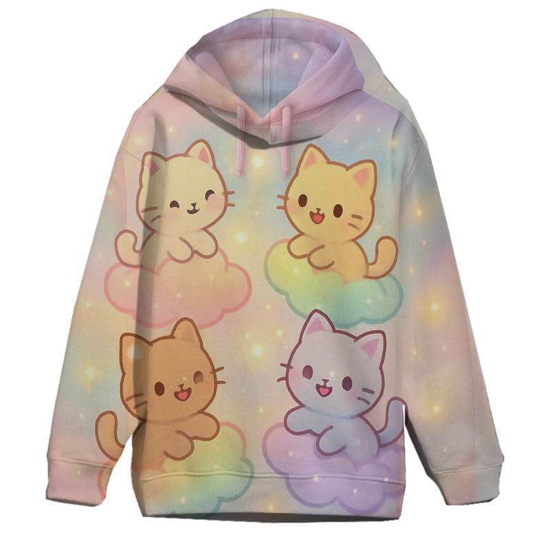 Cloud Carousel Kittens hoodie trends