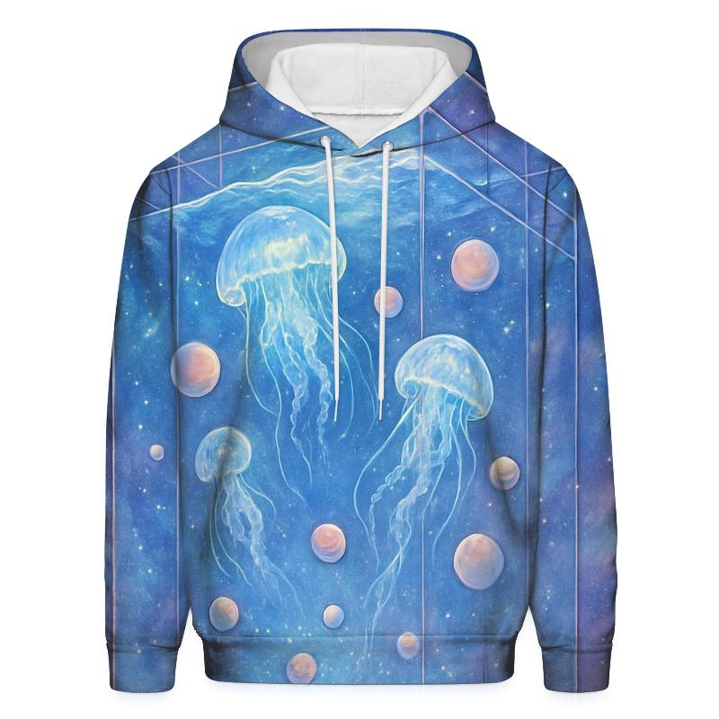 Glass Galaxy Aquarium lightweight hoodies