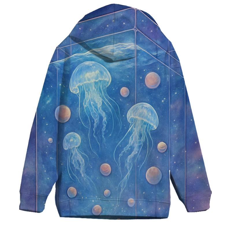 Glass Galaxy Aquarium lightweight hoodies