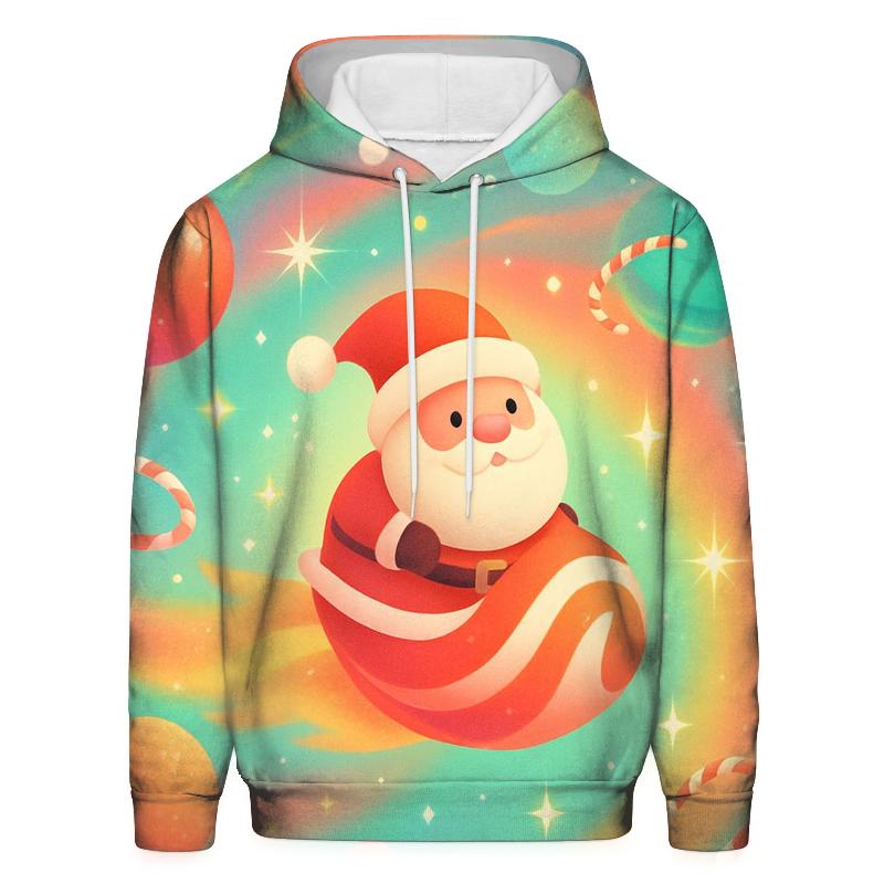 Candy Galaxy Santa premium hoodies