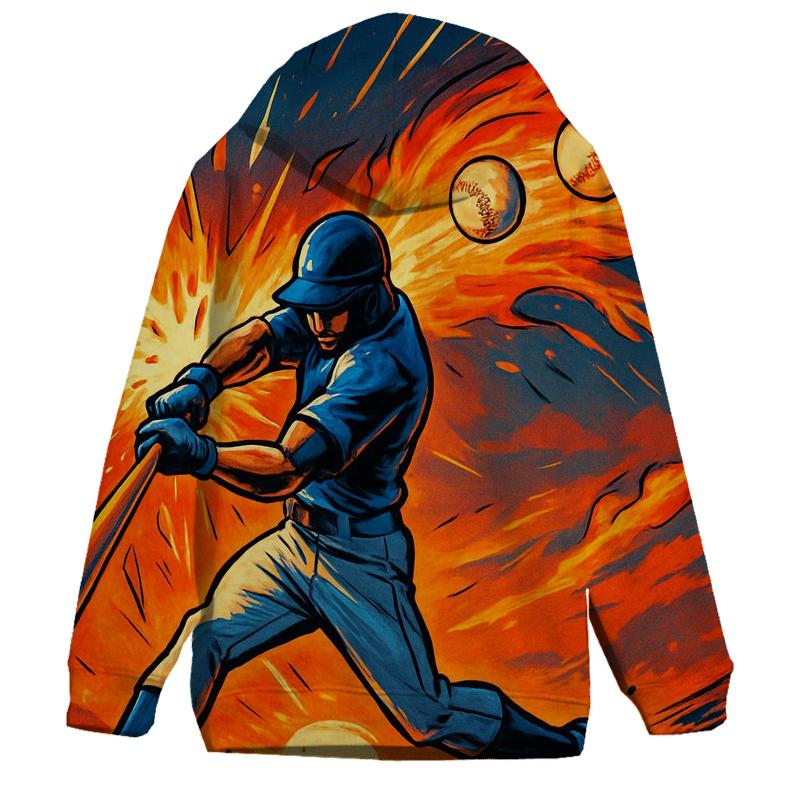 Sunset Homer Burst zip-up hoodies