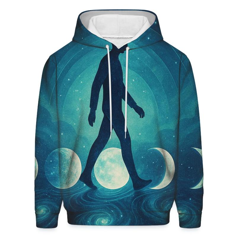 Phasewalk Moon Cycle zip-up hoodies