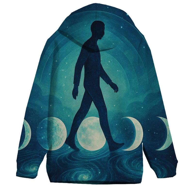 Phasewalk Moon Cycle zip-up hoodies