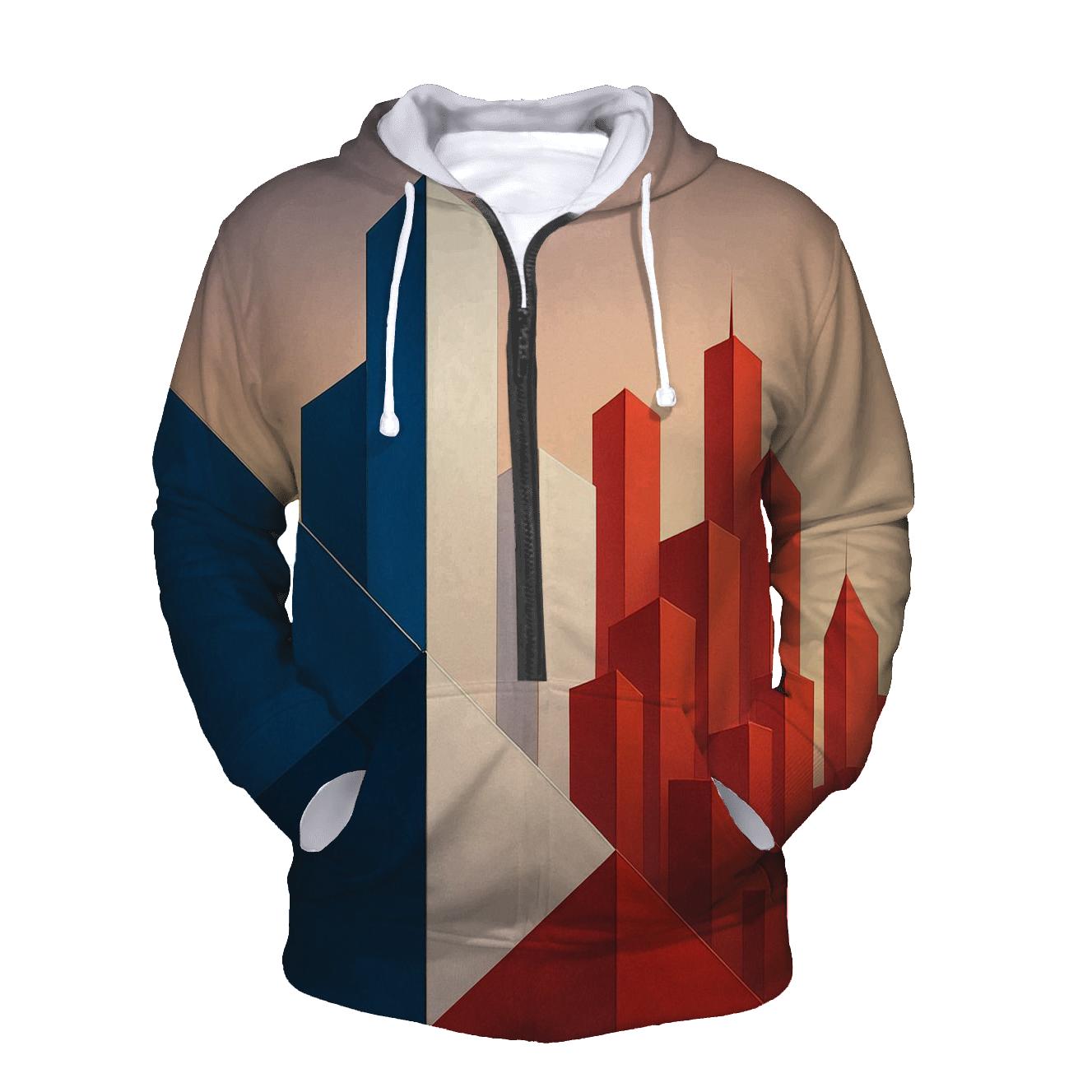 Triumphant Tricolor embroidered hoodies