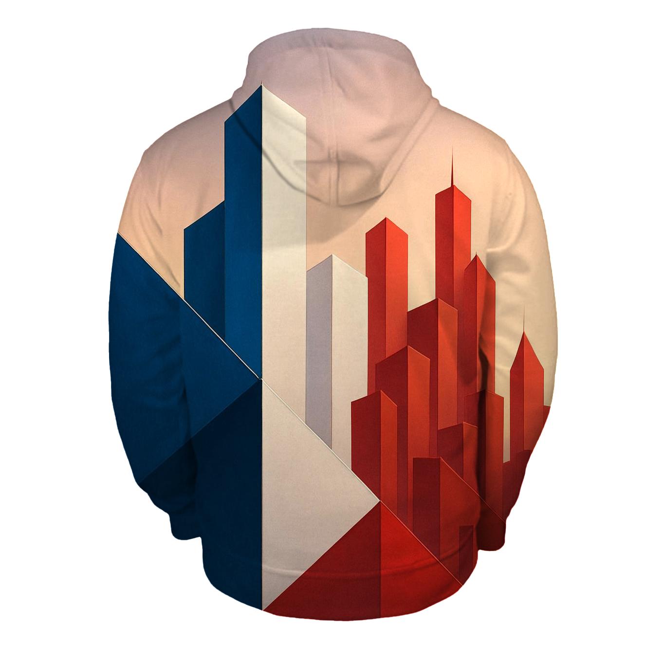 Triumphant Tricolor embroidered hoodies