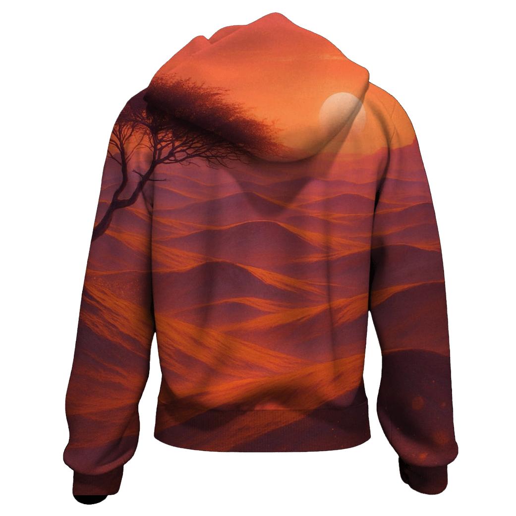 Coral Dune Twilight zip-up hoodies
