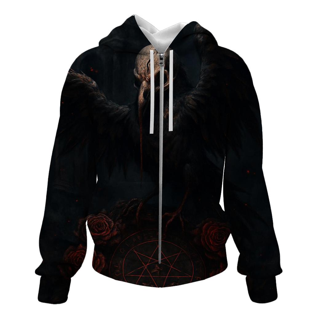 Infernal Raven Pact zip-up hoodies