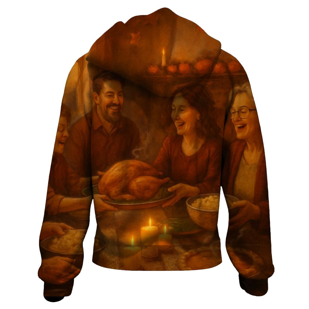 Harvest Hearth Gathering premium hoodies