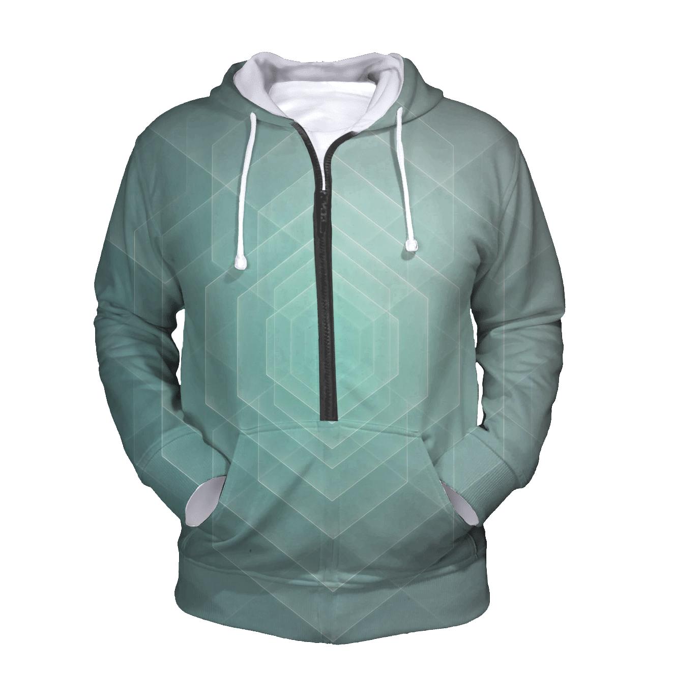Mint Mirage Geometry hoodie trends