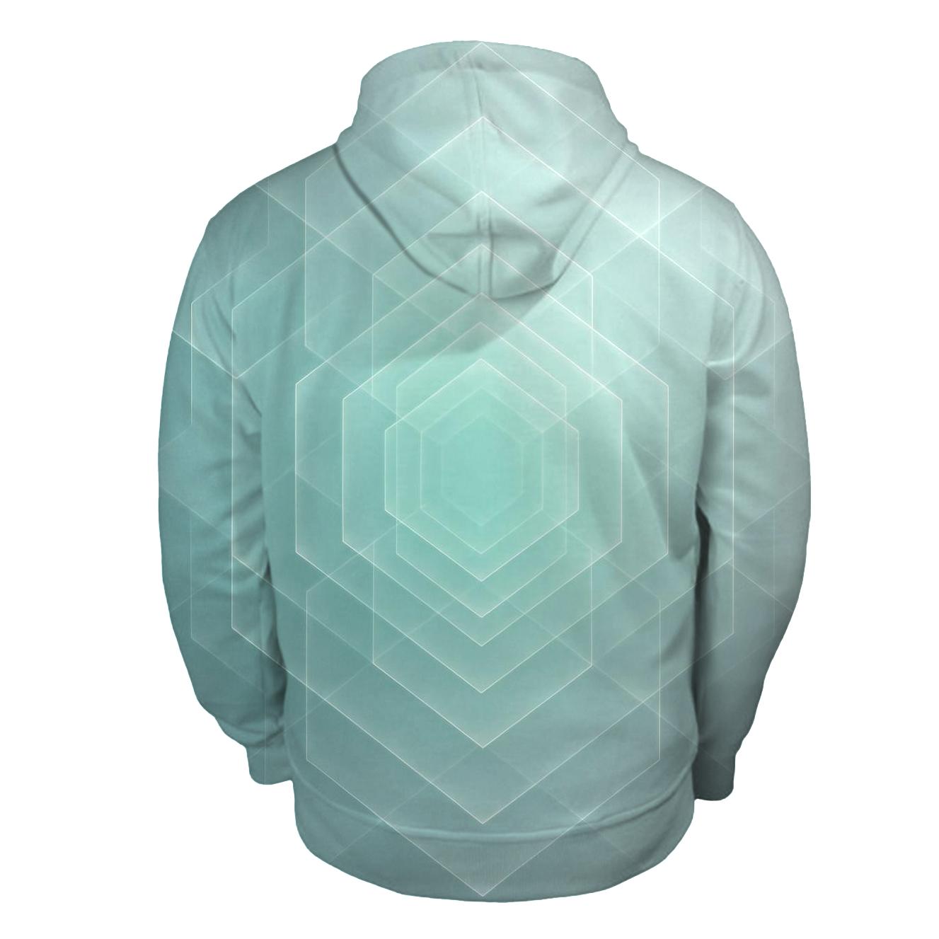 Mint Mirage Geometry hoodie trends