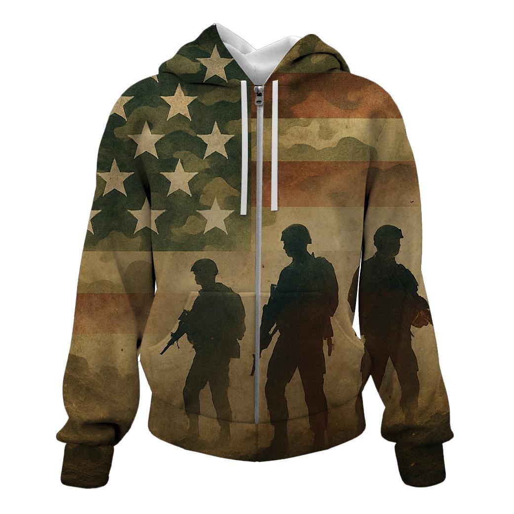 Camouflage Frontier heavyweight hoodies