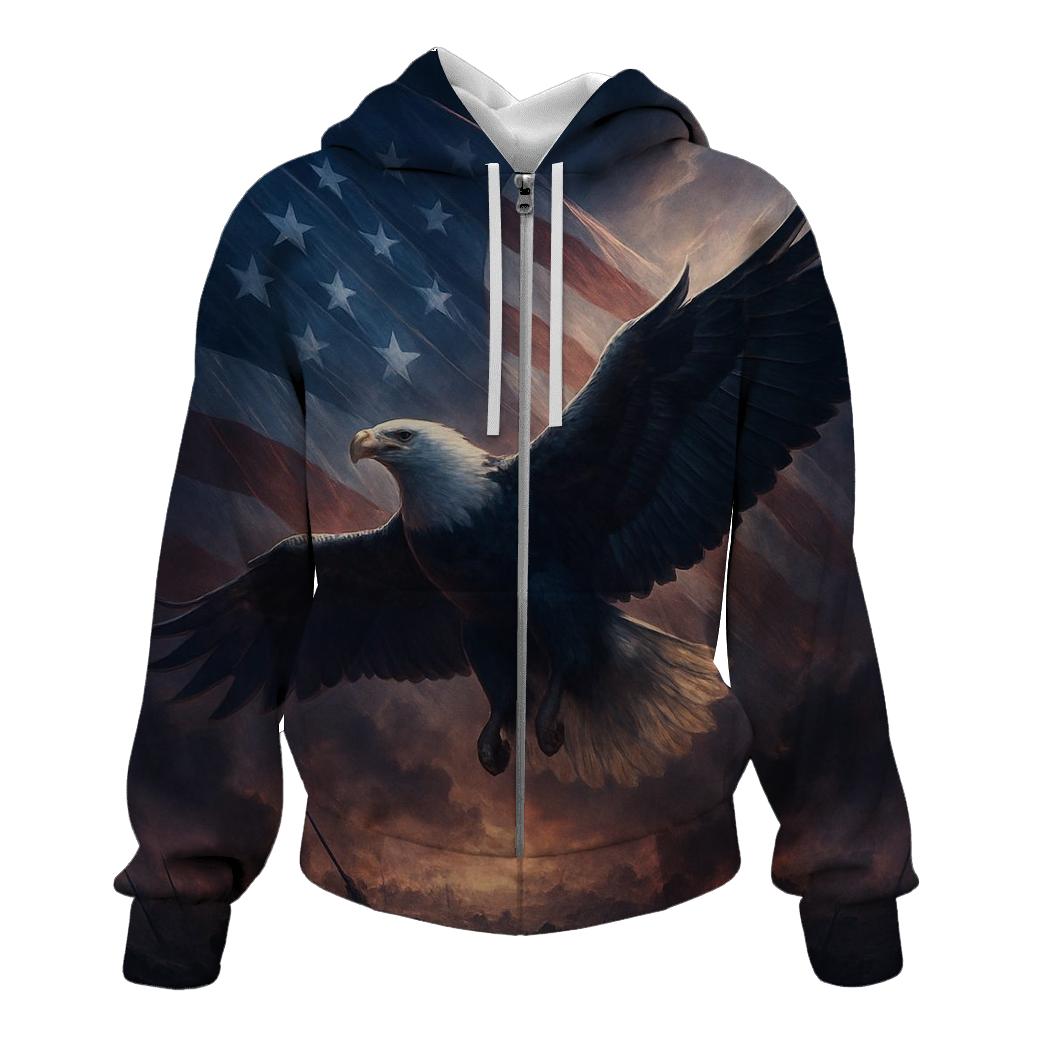 Eagle Over Watch printed hoodies