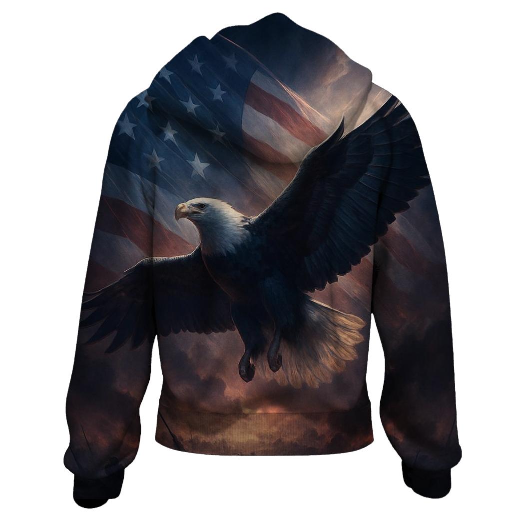 Eagle Over Watch printed hoodies