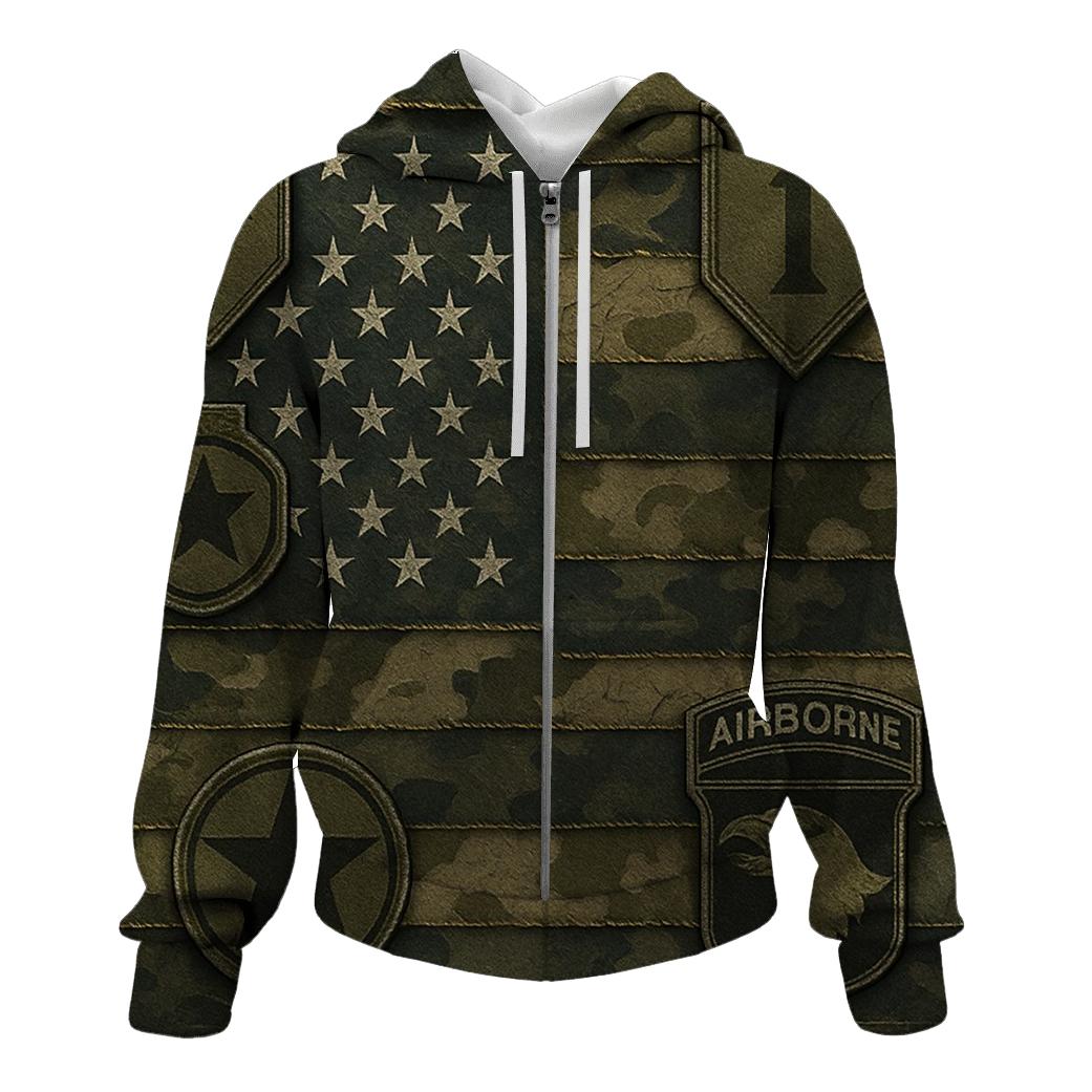 Camouflage Union zip-up hoodies