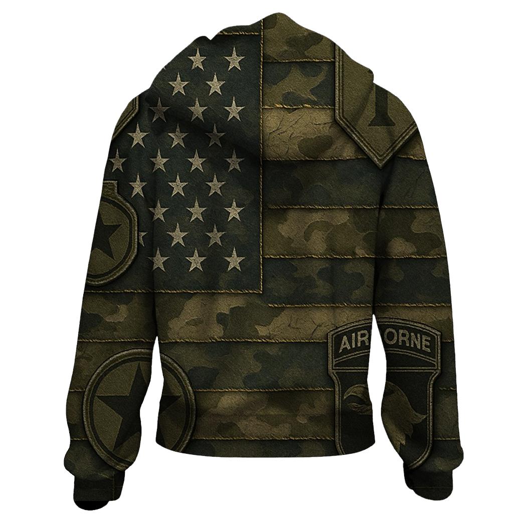 Camouflage Union zip-up hoodies