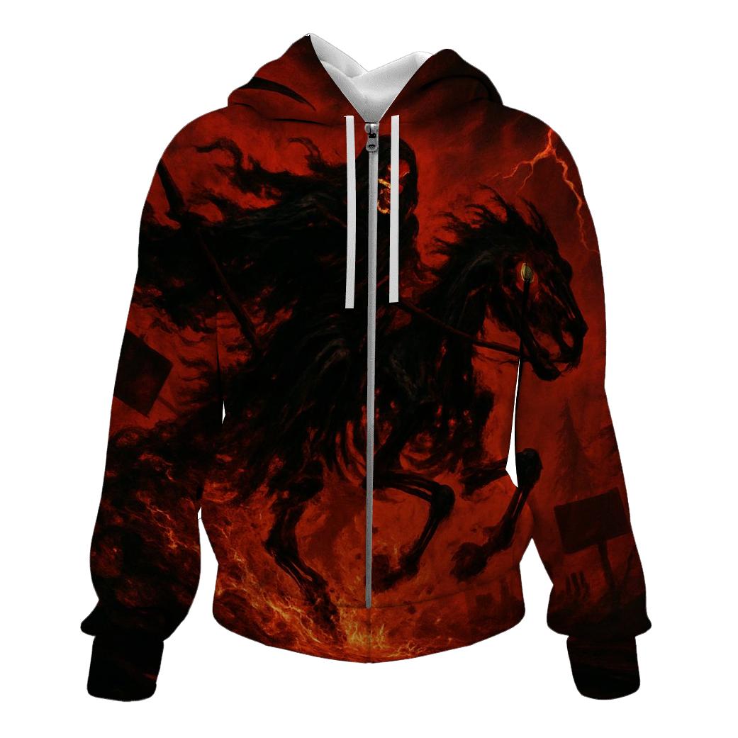Nightmare Requiem Rider printed hoodies