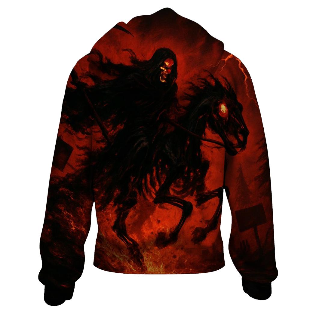Nightmare Requiem Rider printed hoodies
