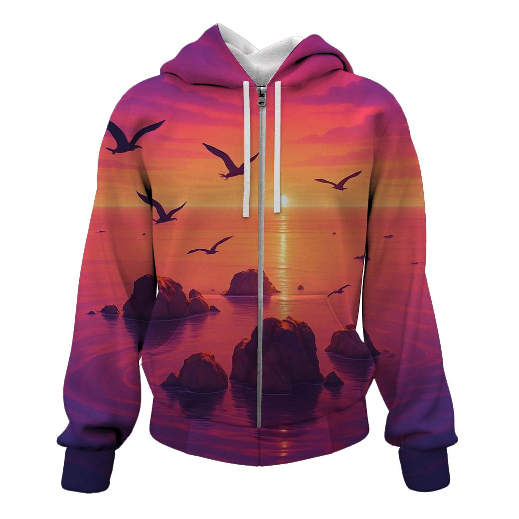Twilight Archipelago Reflection graphic hoodies