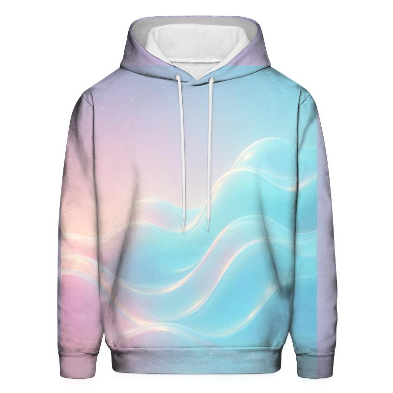 Aurora Wave Gradient pullover hoodies