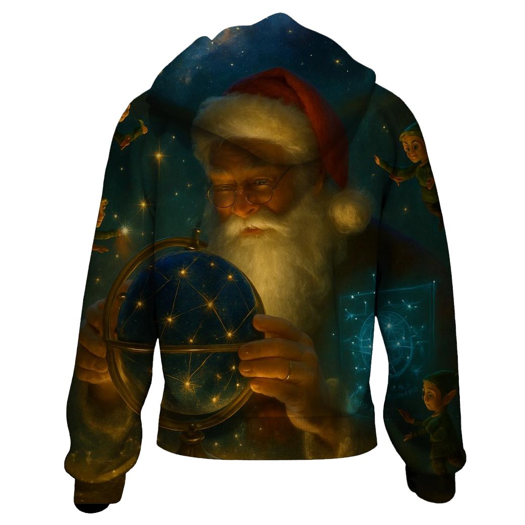 Starlight Workshop Santa zip-up hoodies