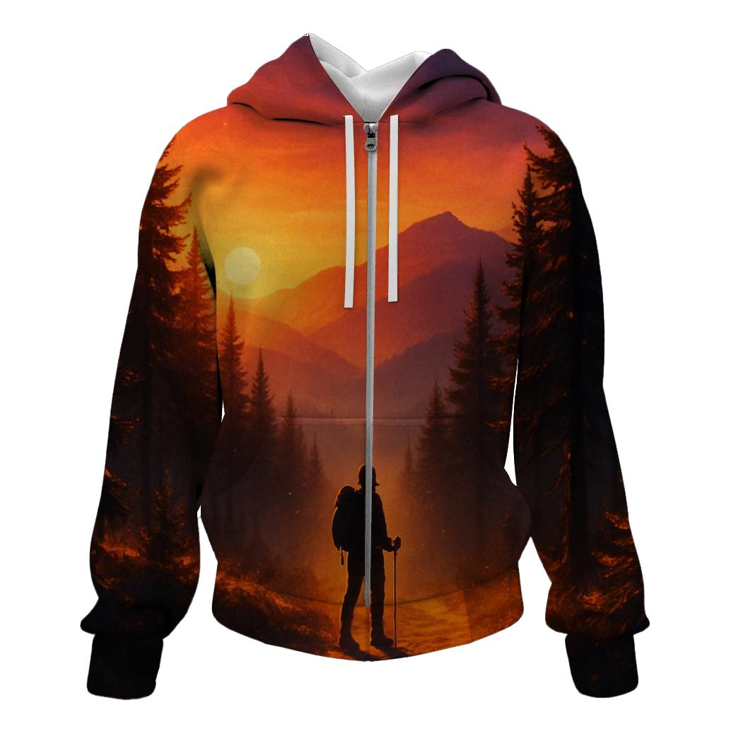 Gilded Pine Dusk lightweight hoodies
