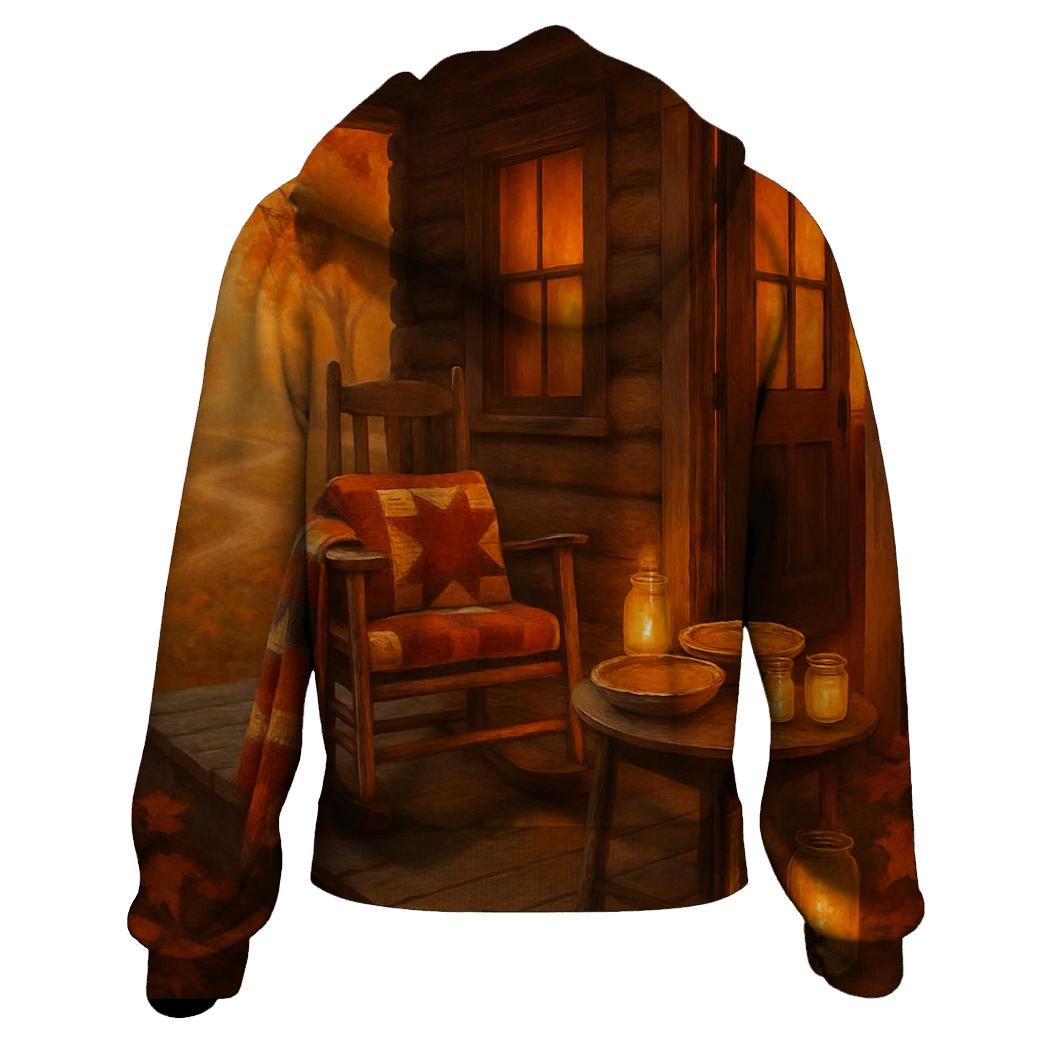 Thankful Cabin Sunset premium hoodies