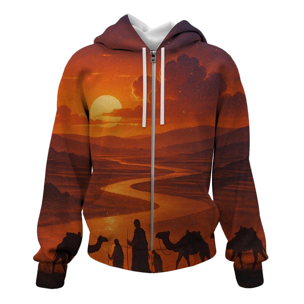 Silk Road Sundown pullover hoodies