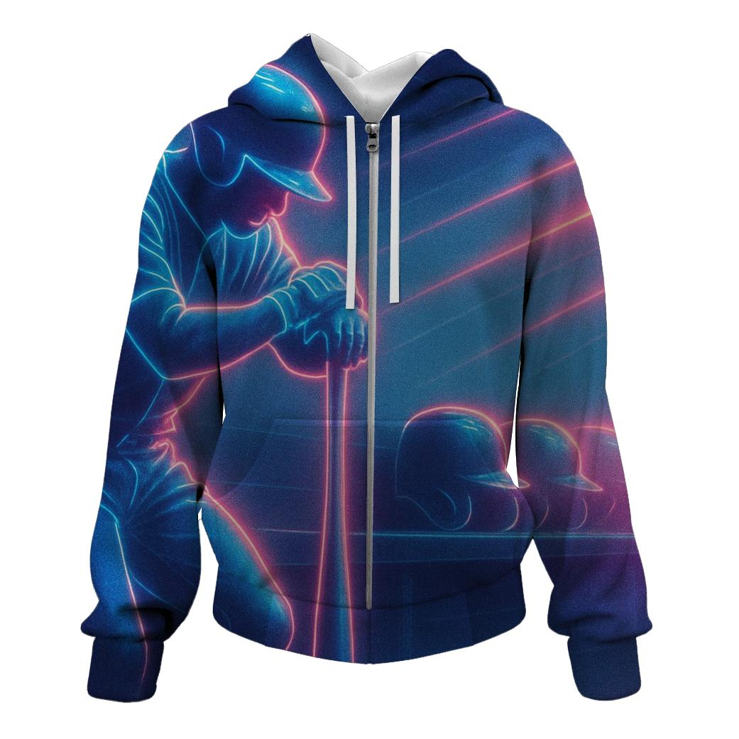 Retro Neon Dugout hoodie styles