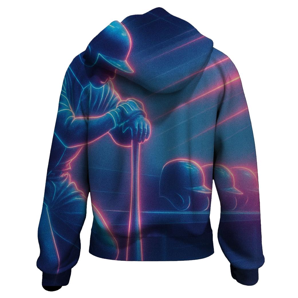 Retro Neon Dugout hoodie styles