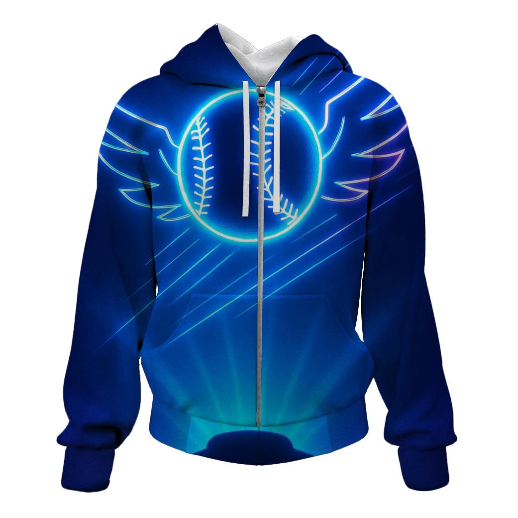 Blue Jays Neon Field printed hoodies