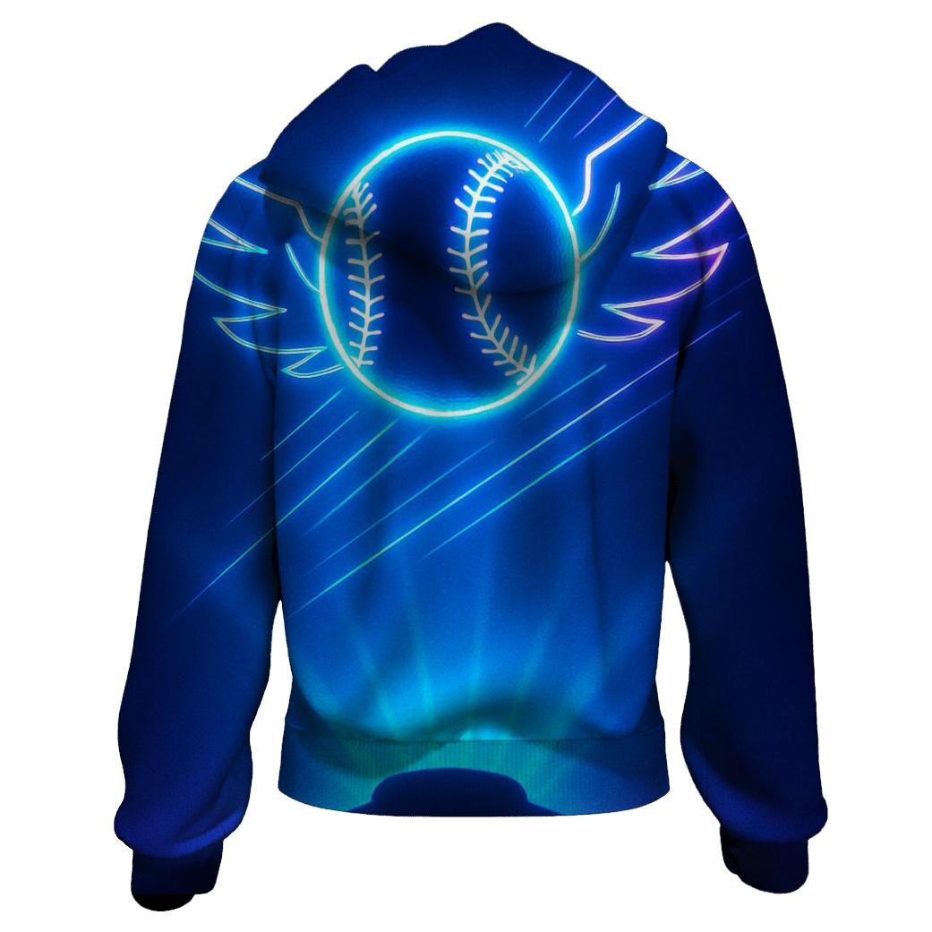 Blue Jays Neon Field printed hoodies