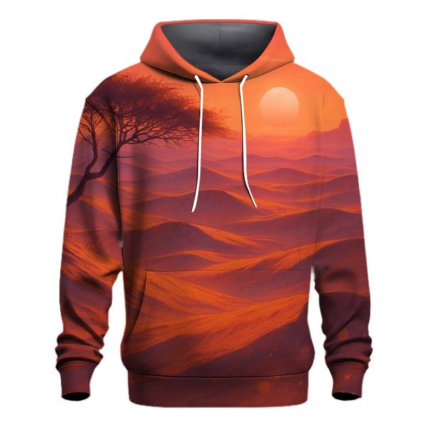 Coral Dune Twilight graphic hoodies