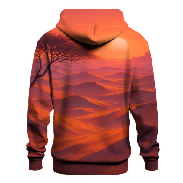 Coral Dune Twilight graphic hoodies