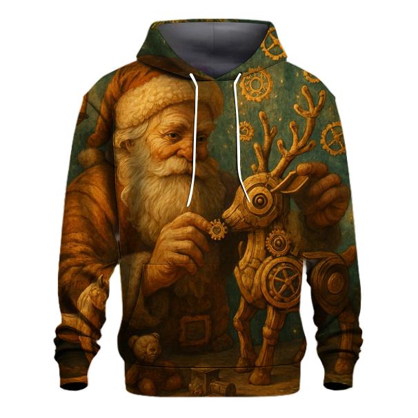 Woodland Clockwork Santa lightweight hoodies