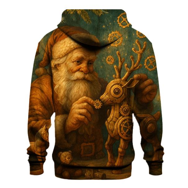 Woodland Clockwork Santa lightweight hoodies