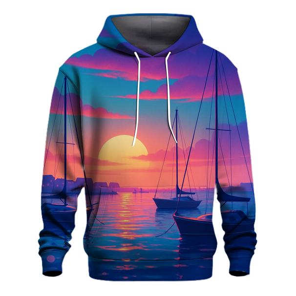 Midnight Harbor Glow hoodie designs