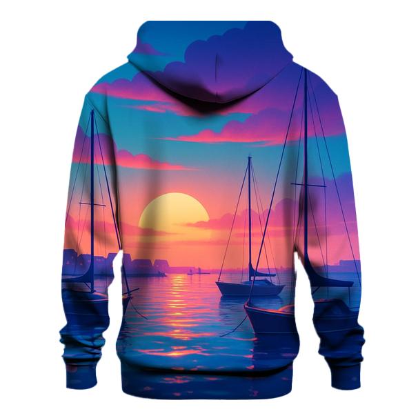 Midnight Harbor Glow hoodie designs
