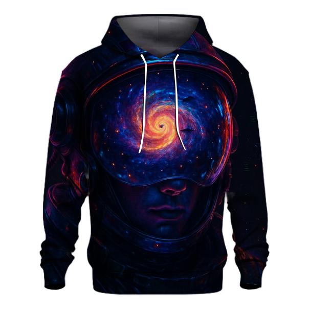 Quantum Voyager Portrait embroidered hoodies