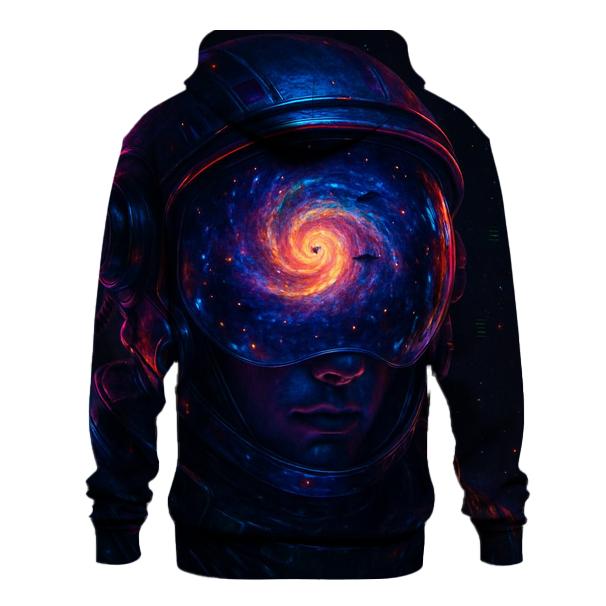 Quantum Voyager Portrait embroidered hoodies