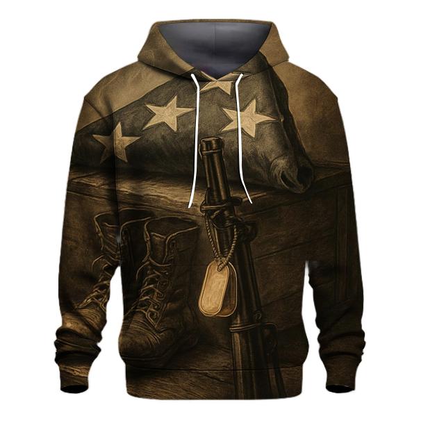 Fallen Honors Fold graphic hoodies