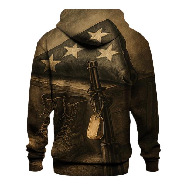 Fallen Honors Fold graphic hoodies