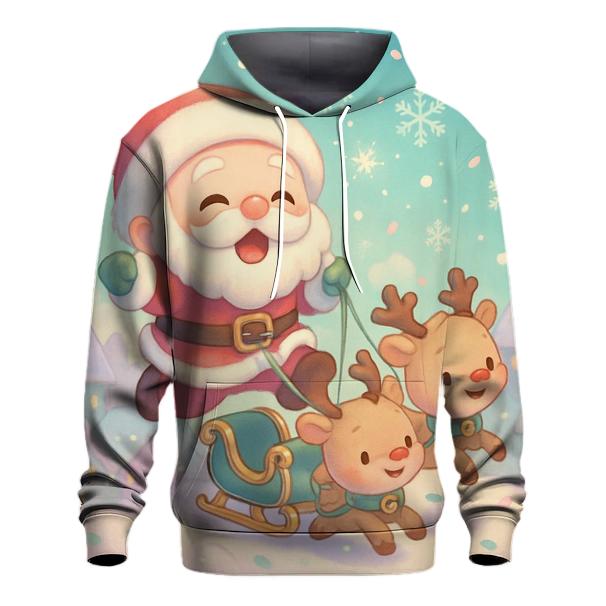 Chibi Sleigh Patrol Santa premium hoodies