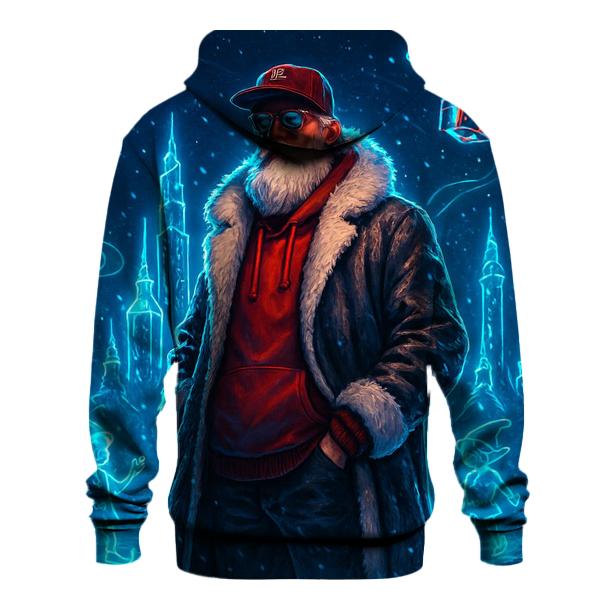 Neon North Pole Ranger Santa hoodie trends