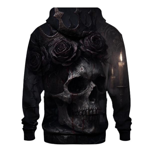 Decaying Crown Of Thorns zip-up hoodies