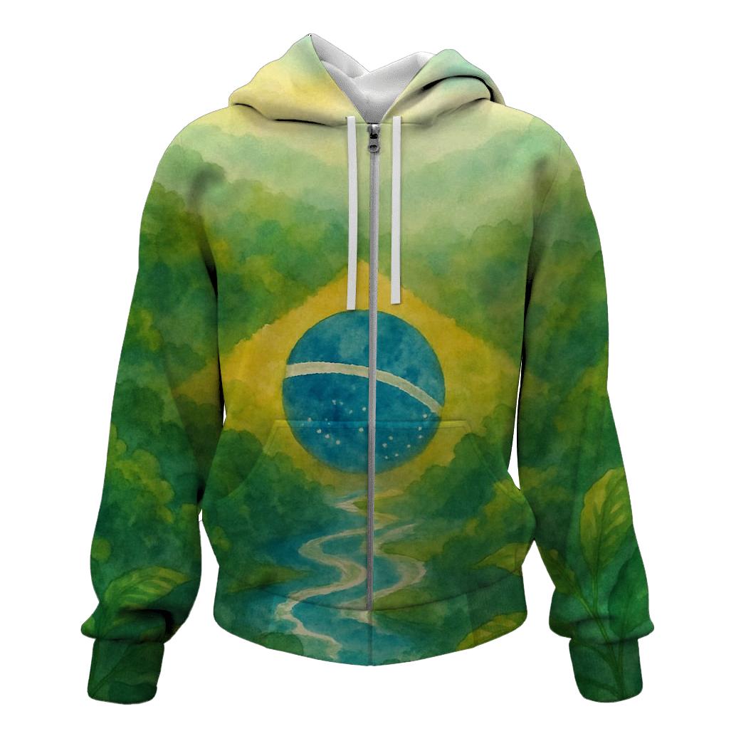 Amazon Weave printed hoodies