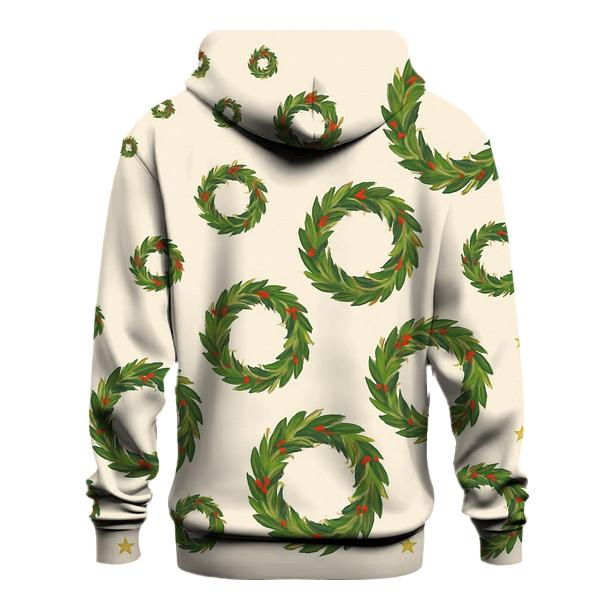 Wreath Motif Progression On Ivory Background pullover hoodies