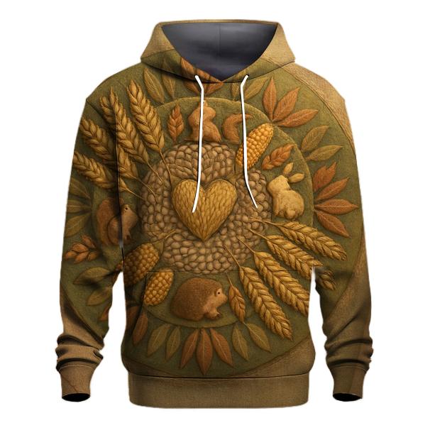 Grains And Gratitude Tapestry premium hoodies
