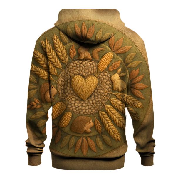 Grains And Gratitude Tapestry premium hoodies